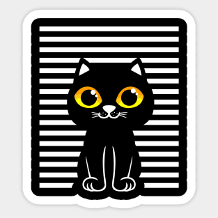 Black Cat Sticker